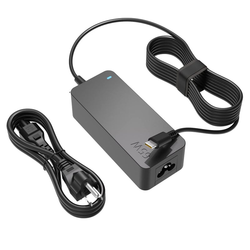 Superer Charger Fit for Lenovo Thinkpad X1 Laptop, X1 Carbon Gen 13 12 11 10 9 8 7 6 5, X1 Yoga Gen 8 7 6 5 4 3 2, X1 Tablet Gen 3 2, X1 2-in-1 Gen 10 9 Power Supply Adapter Cord, USB C, 65W 45W - Image 1